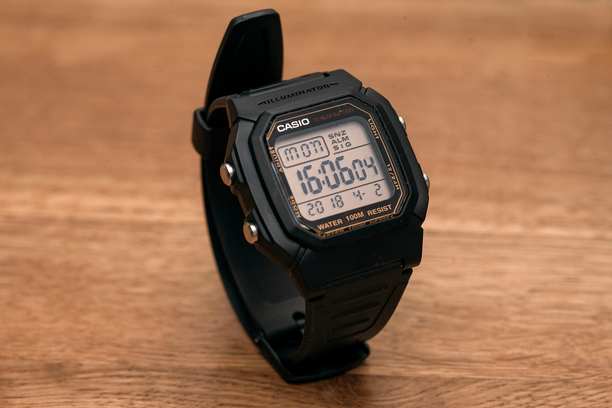 Za darilo, sva se odločila, naj si Casio ročno uro izbere kar sam